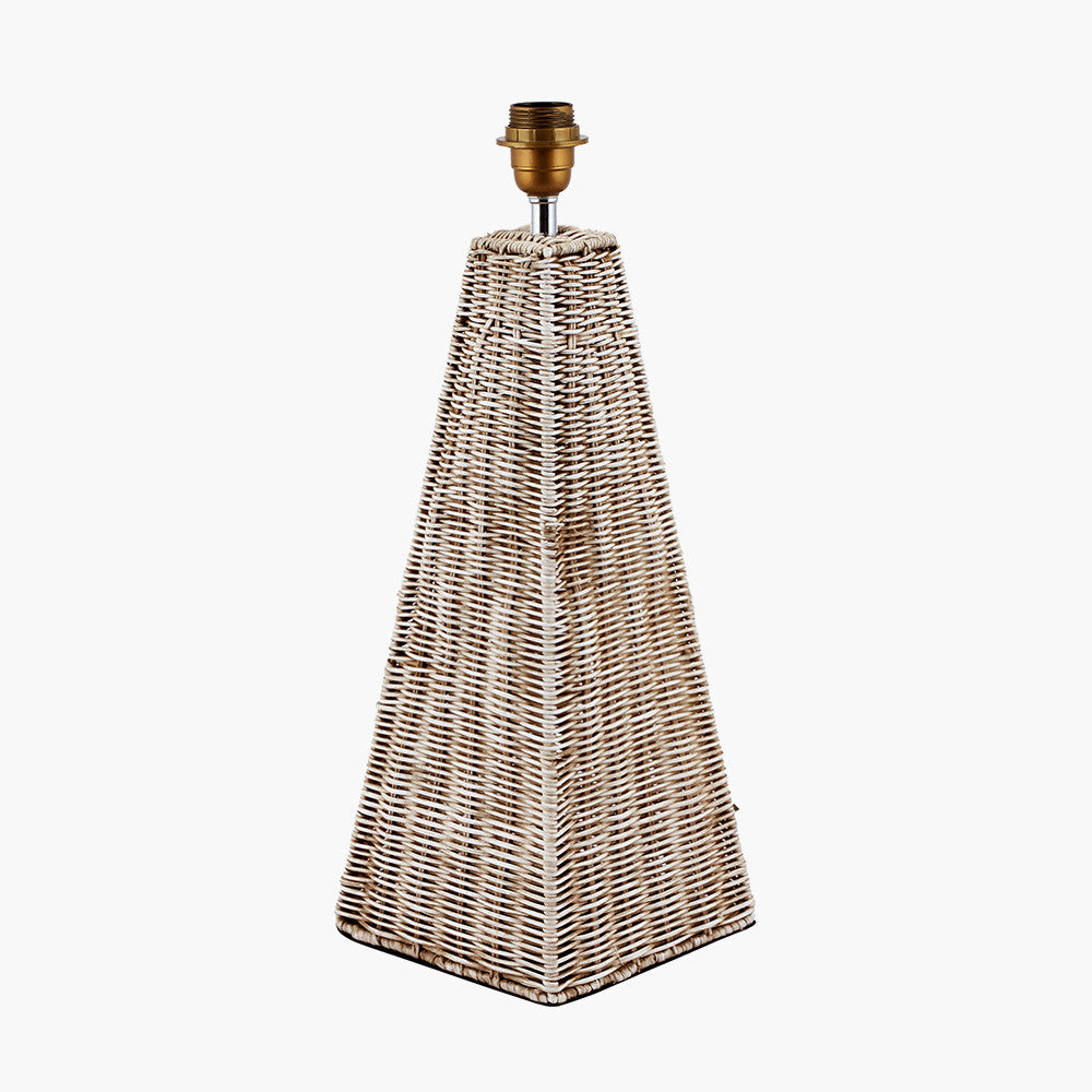 Seacomb Rattan Pyramid Table Lamp - Base Only